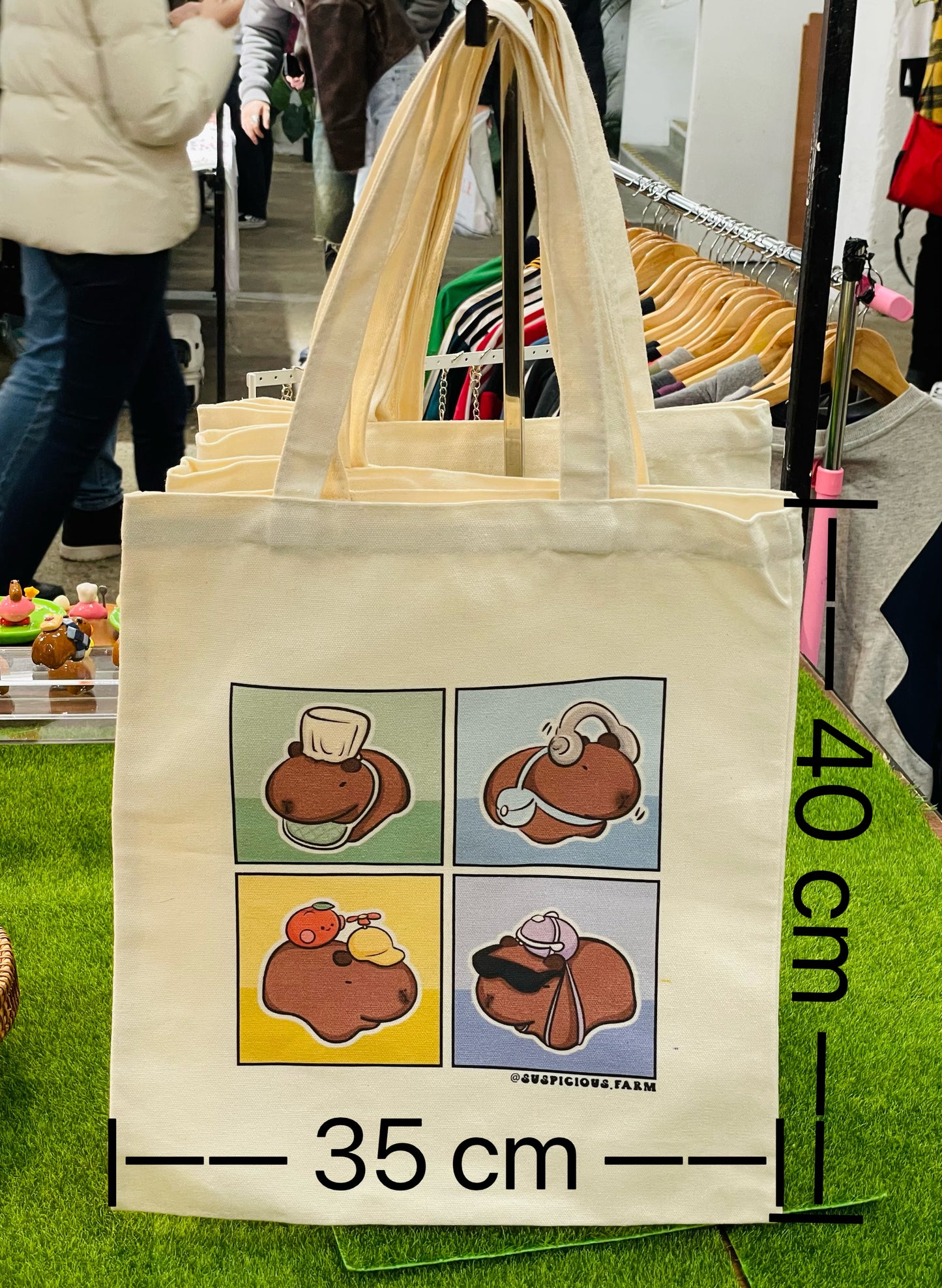 Capybara Tote Bag