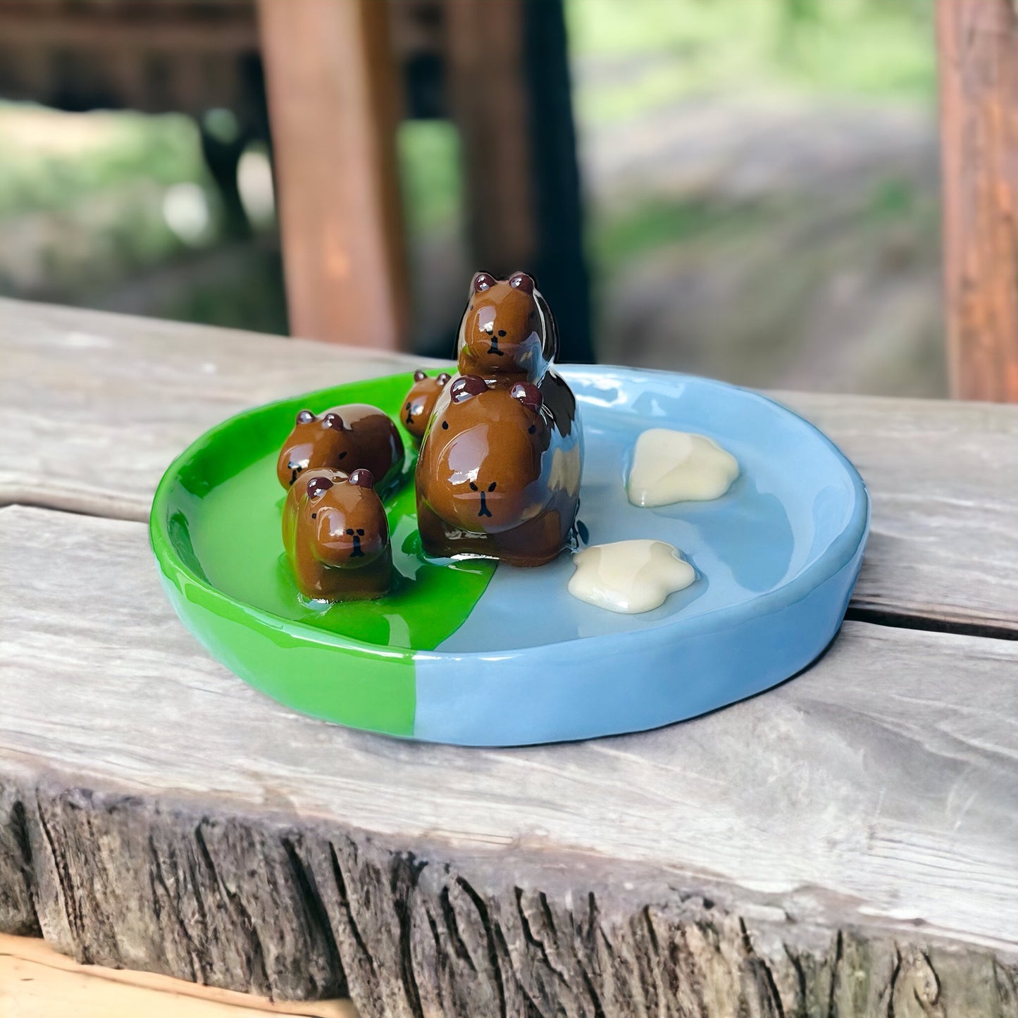 ☁️ Capy Family Jewellery Dish 🌱