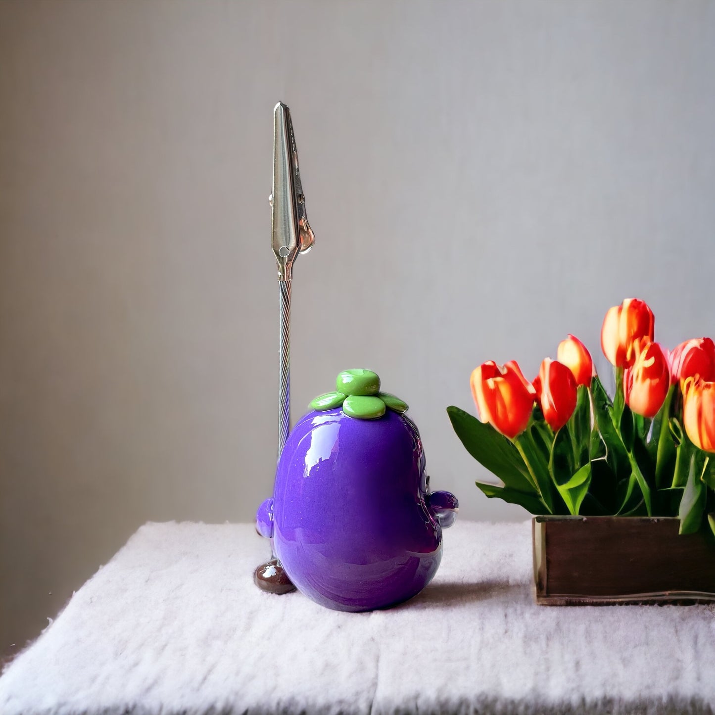 Eggy the Eggplant Memo Holder🍆