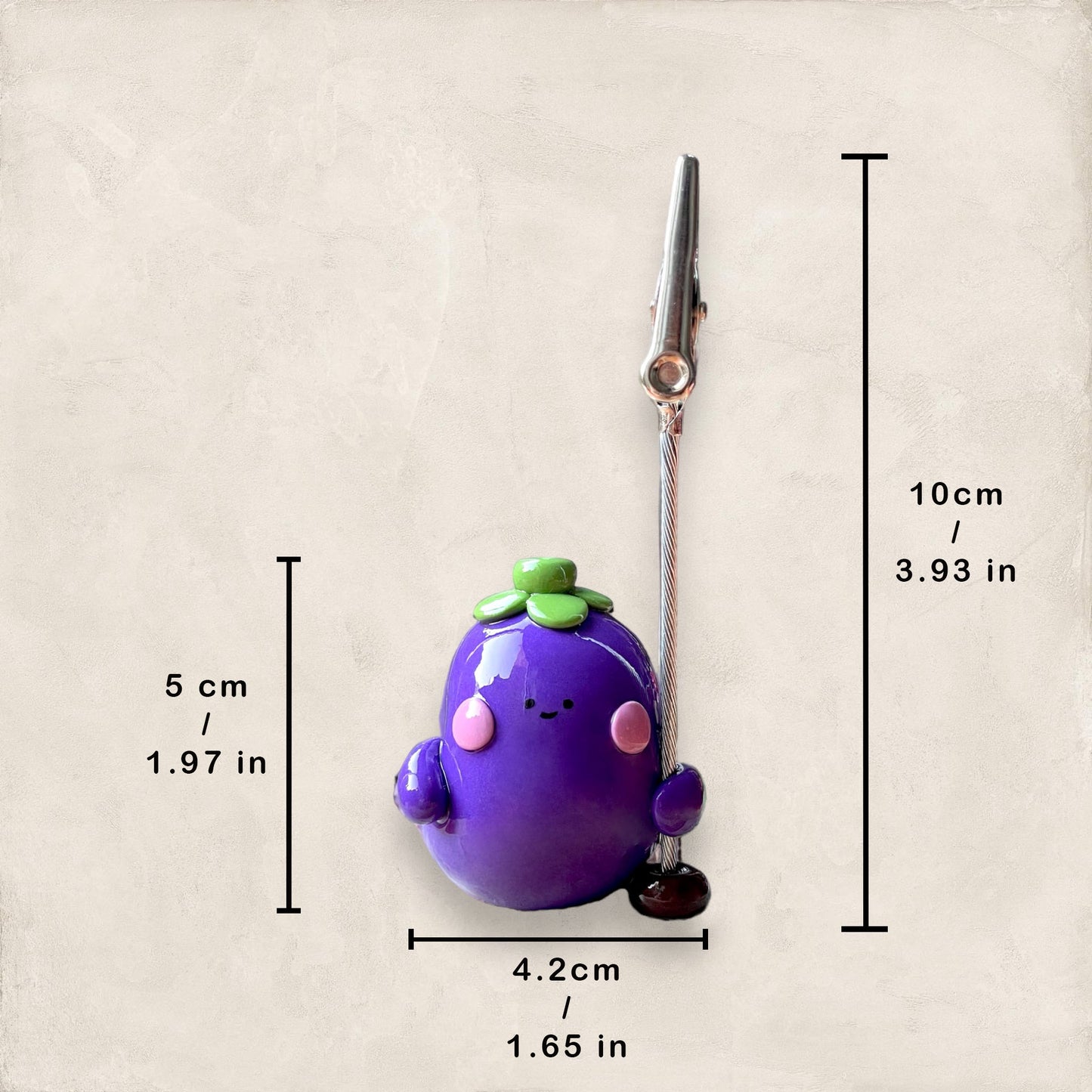 Eggy the Eggplant Memo Holder🍆